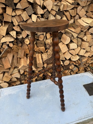 Antique wooden bobbin turned - antique,