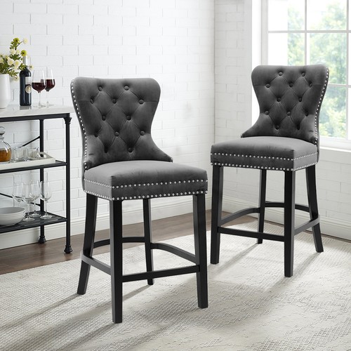 Luxury velvet bar stool - bar,