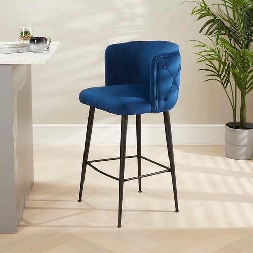 Bar stool bella boutique blue - bar,