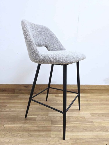 Modern grey bouclé - bouclé, kitchen