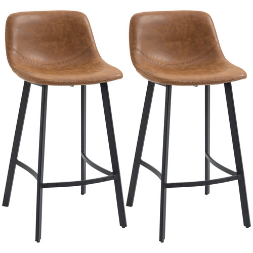 Homcom industrial bar stools - industrial,