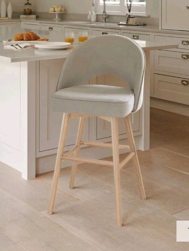 Marilyn soft beige bar stool - soft,