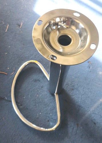Chrome bar stool leg - bar,