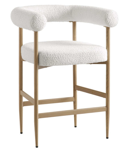 Fulbourn white boucle - boucle, counter